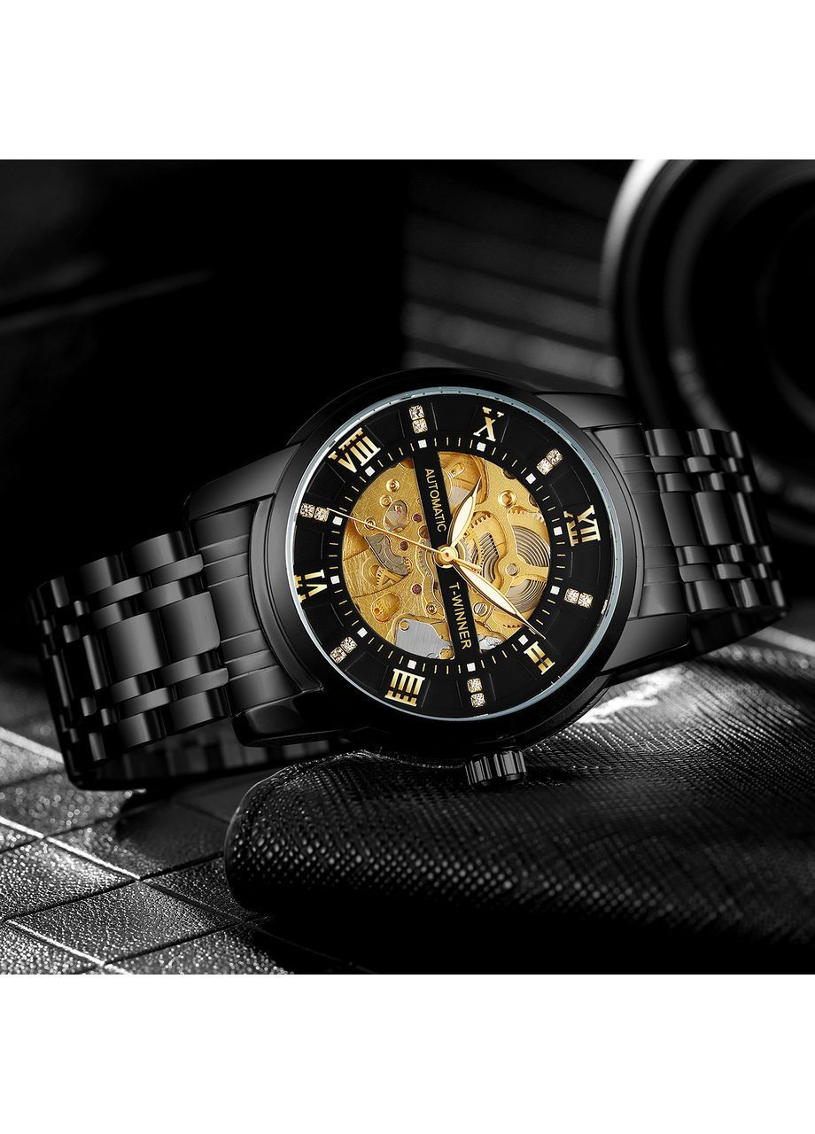 Наручний годинник чоловічий Triumph Чорний (3575) Winner (363318763)