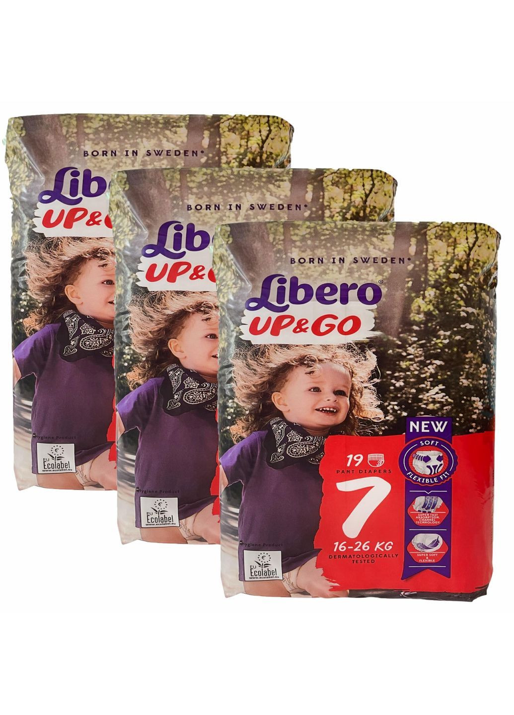 Подгузники-трусики Up&Go 7 16-26 кг 57 шт (110170296) Libero (369668711)