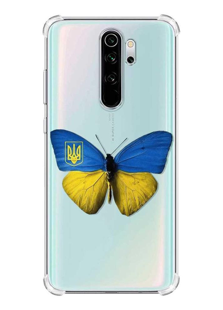 Чохол з потовщеними кутами на Xiaomi Redmi Note 8 Pro:: Метелик Україна (принт 255) Creative (360672313)