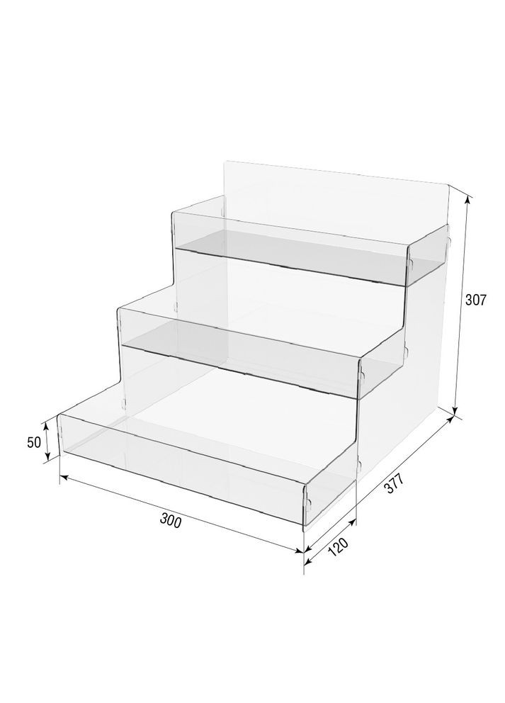 Органайзер для стаканчиків на 3 полиці 300х377х307 Ekostar (367609582)
