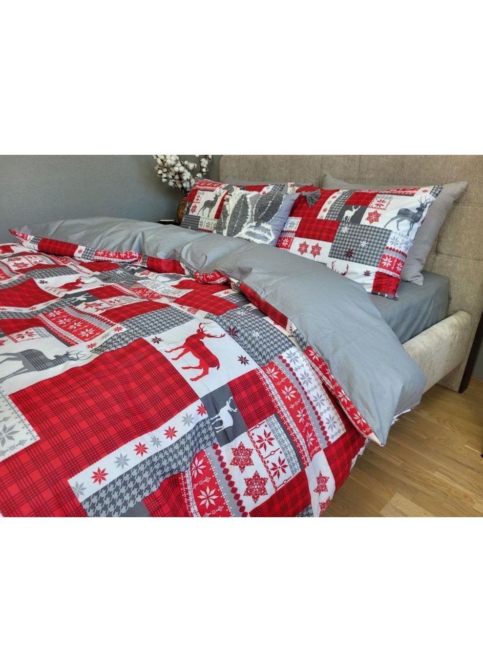 Постельное белье Лань, ранфорс Полуторный размер, наволочки 70/70 No Brand (364220250)