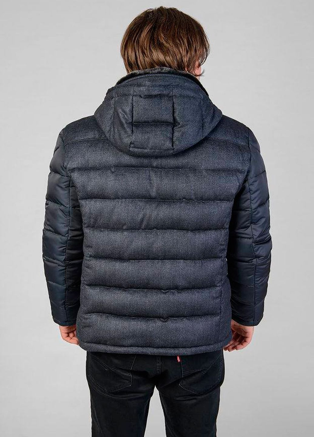 Сіра зимня чоловіча куртка Stefano Bellini 17T7930AM-Y