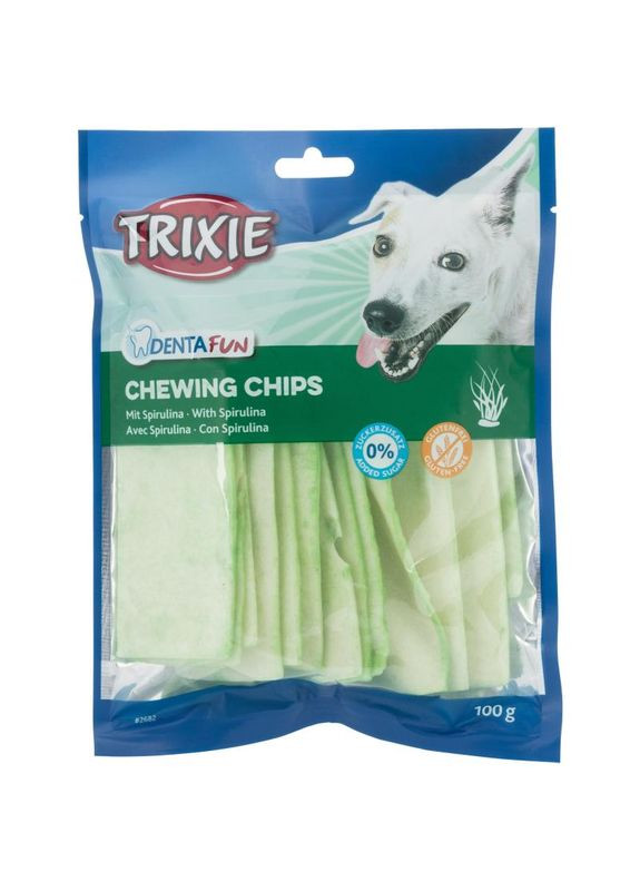 Лакомство для собак Denta Fun Spirulina Chips со сприрулиной,100г Trixie (292259166)
