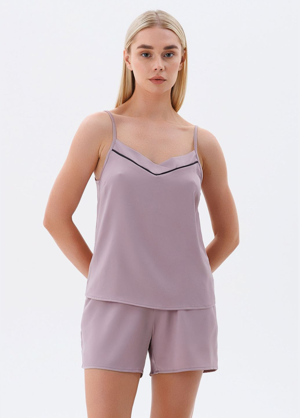 Розовая всесезон женская пижама №1682 Leinle