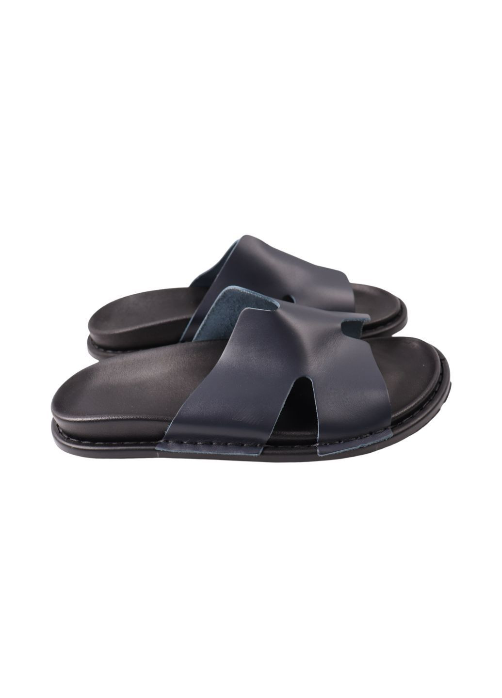 Шльопанці чоловічі сині натуральна шкіра Ridge 501-24LSHC (296568733)