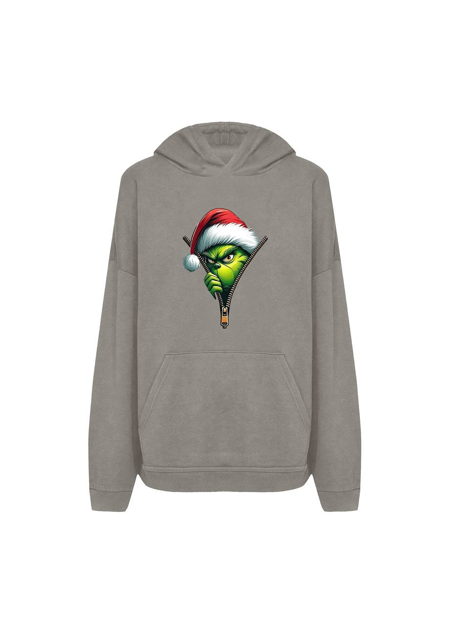Новорічне худі з принтом "Ховаюсь від Санти". The Grinch (10027336943) ТiШОТКА (368570784)