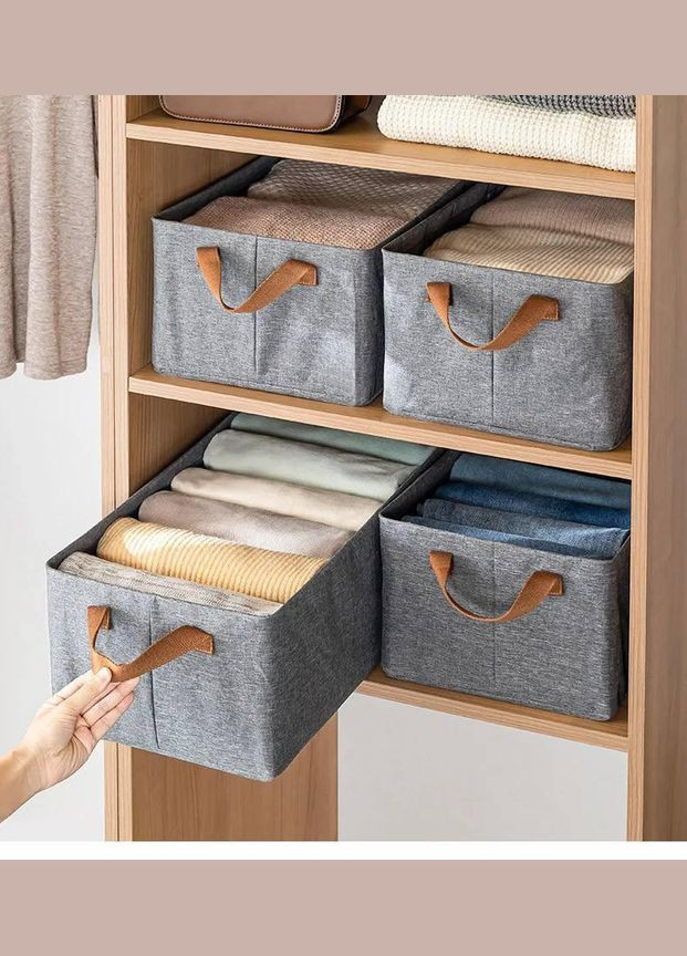 Каркасний короб-органайзер для зберігання одягу /іграшок Набір 8 шт No Brand (326602151)