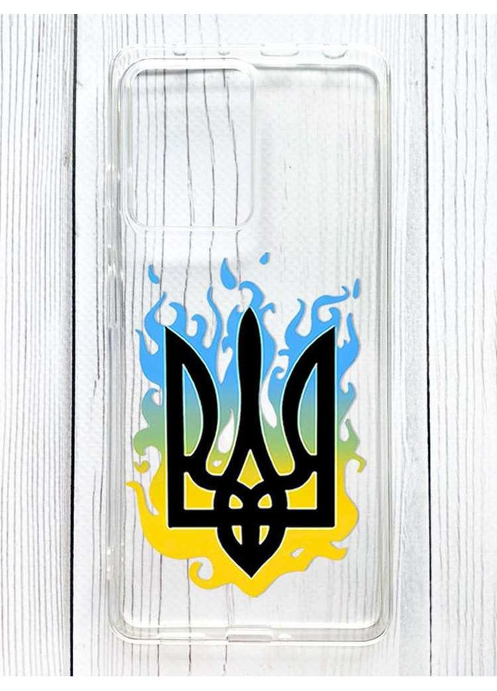 Прозорий чохол на Xiaomi Redmi Note 12 Pro 5G Тризуб Полум'я (принт 257) Creative (356122920)