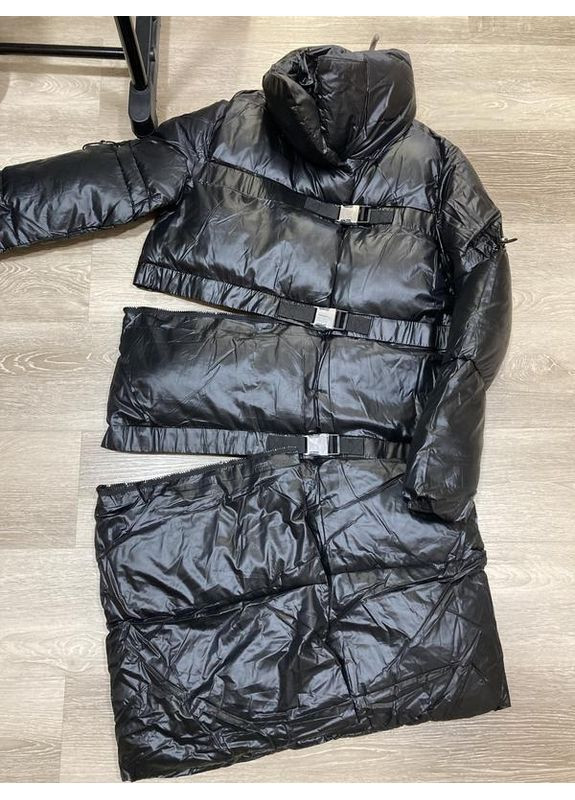 Чорне зимнє жіночий зимовий пуховик чорний,розмір L Monte Cervino