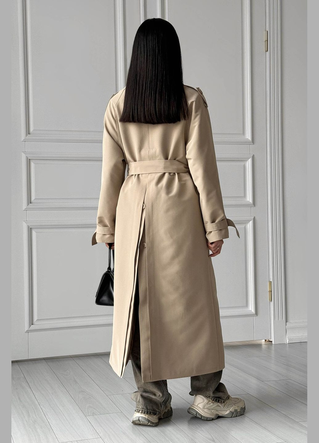 Бежевое демисезонное Тренч Liton