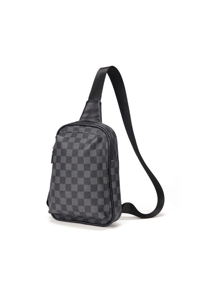 Чоловіча сумка-слінг крос-боді екокожа Чорний No Brand (301212016)