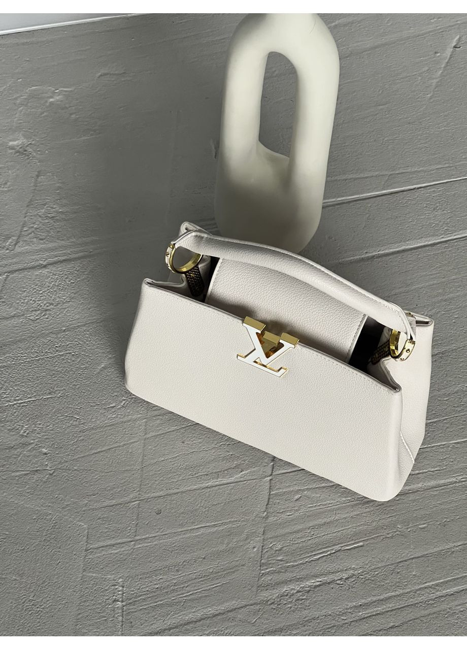 Жіноча сумка Capucines через плече білий класичний No Brand (369935578)