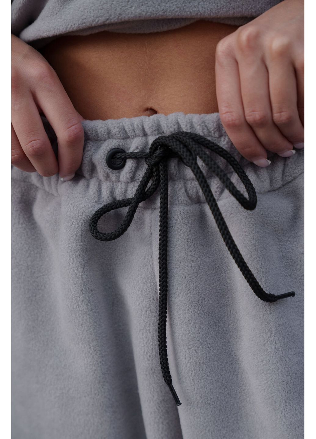 Жіночі Теплі Флісові Спортивні Штани Джогери Port Gray Without (372519869)