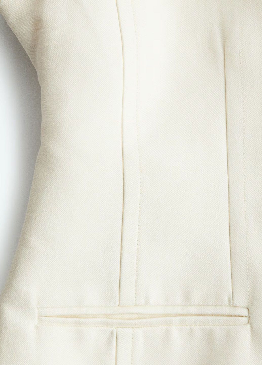 Молочный женский жакет H&M однотонный - всесезон