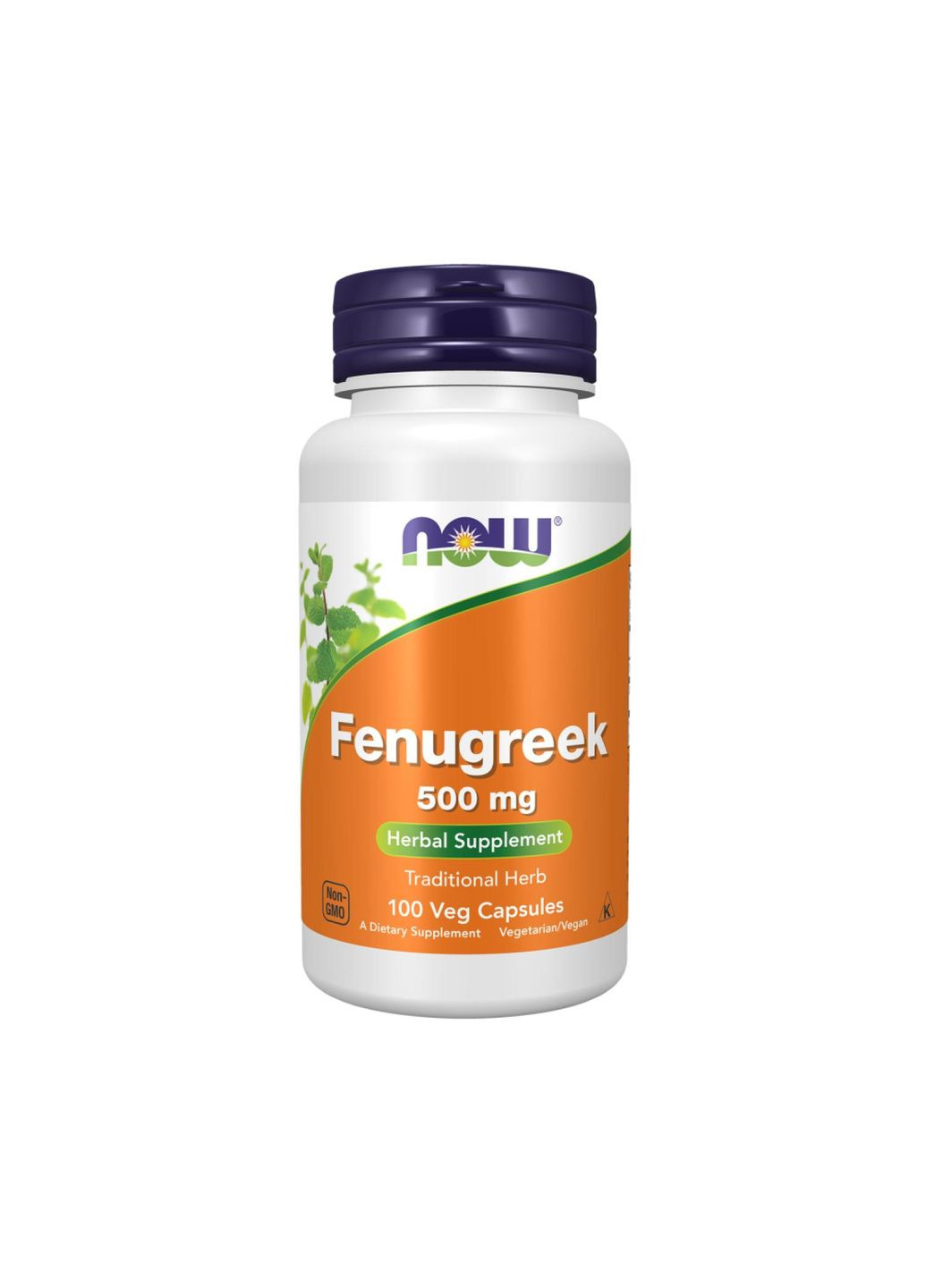 Пажитнік, Fenugreek 500 мг 100 капсул Now Foods (346086680)