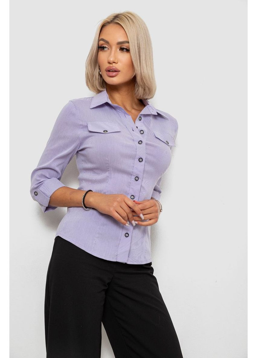 Сорочка класична в смужку, колір бузковий, 230R643 Ager (370367882)