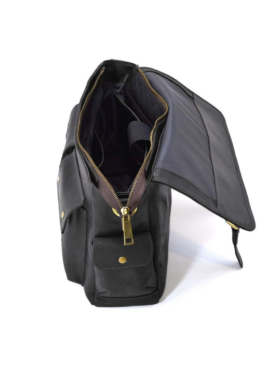 Чоловіча шкіряна сумка через плече 27х39х12 см TARWA (315870014)