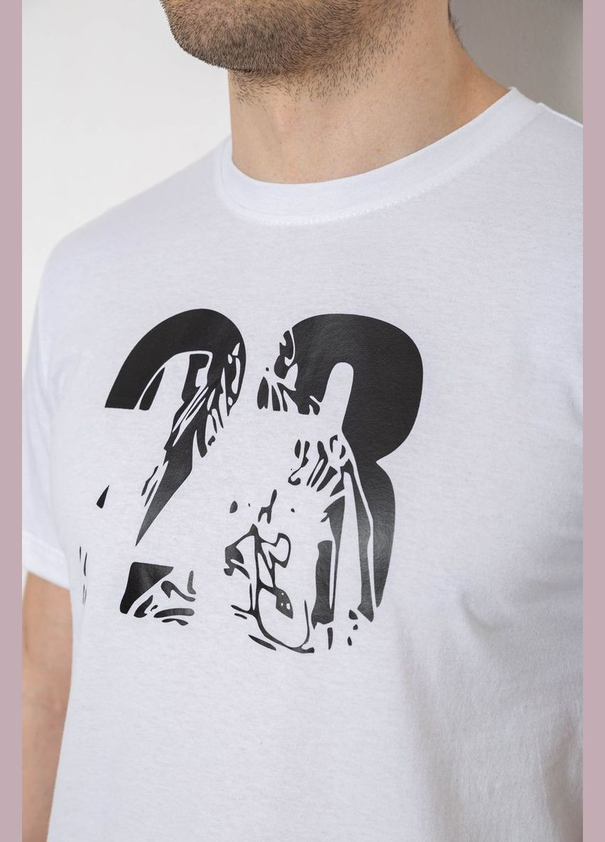 Белая футболка мужская с принтом Ager 241R1906