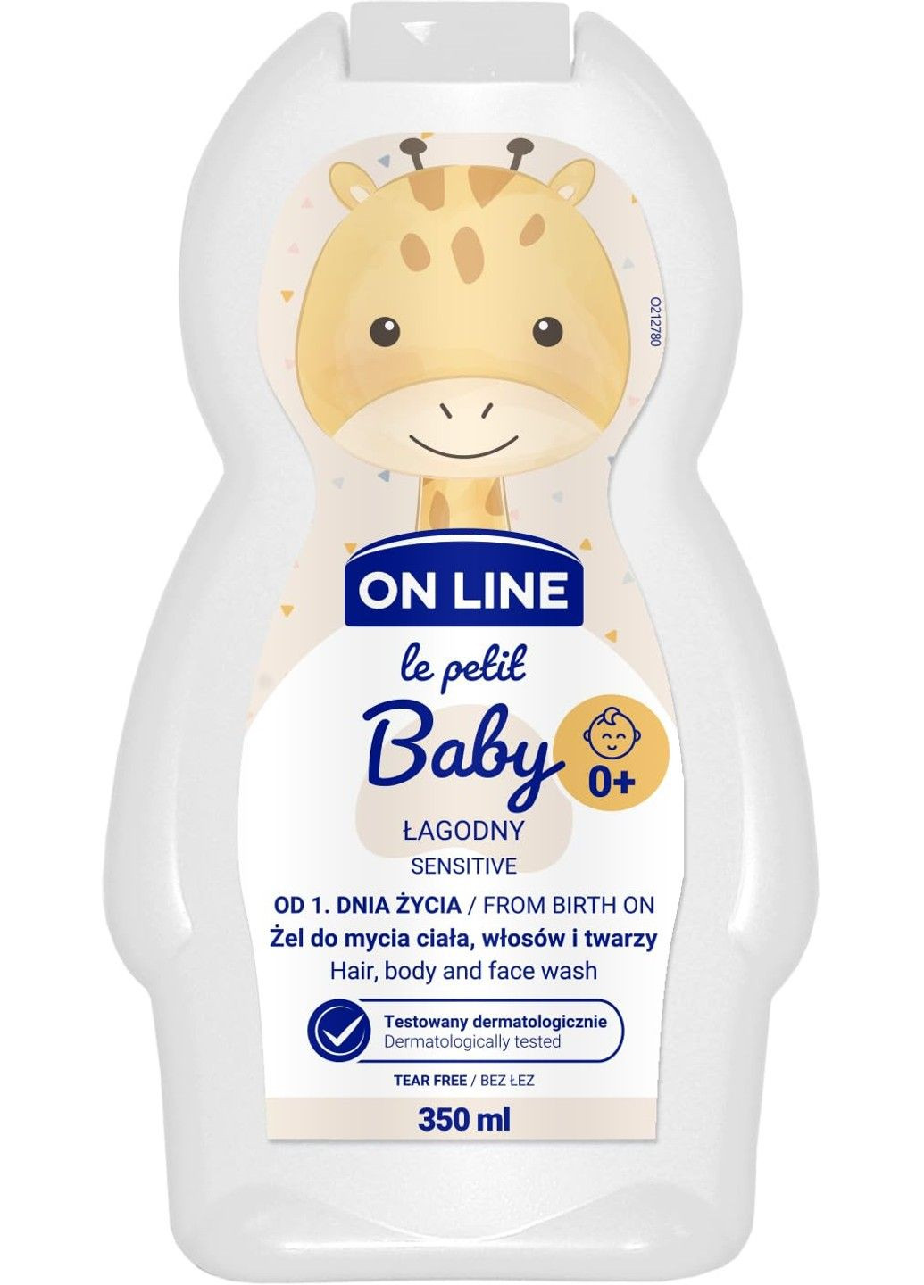 Гель-шампунь для новорожденных и новорожденных Sensitive 350мл. On Line (294091369)