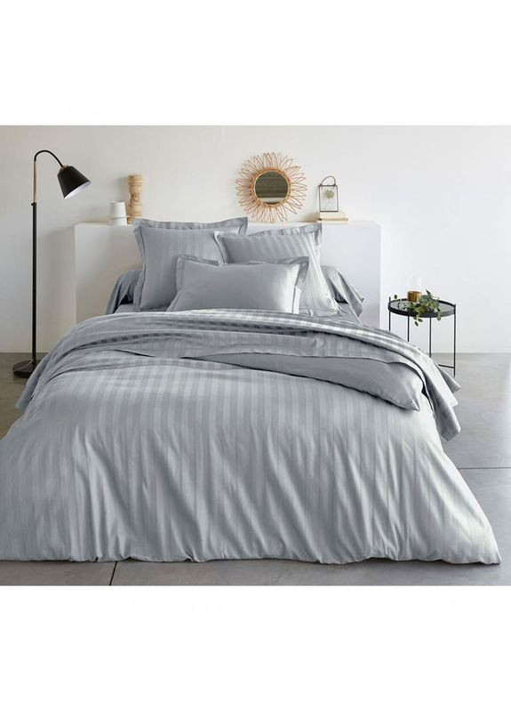 Постельное белье GREY Elite Сатин страйп Семейное MERISET (278255162)