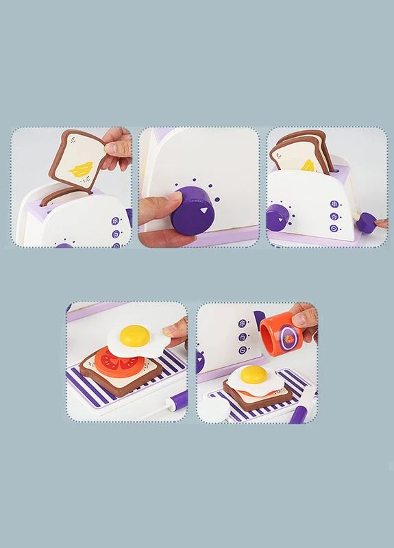 Дитячий кухонний набір DL-56682 "Kitchenware" Toaster 4 шт. Lesko (352011771)