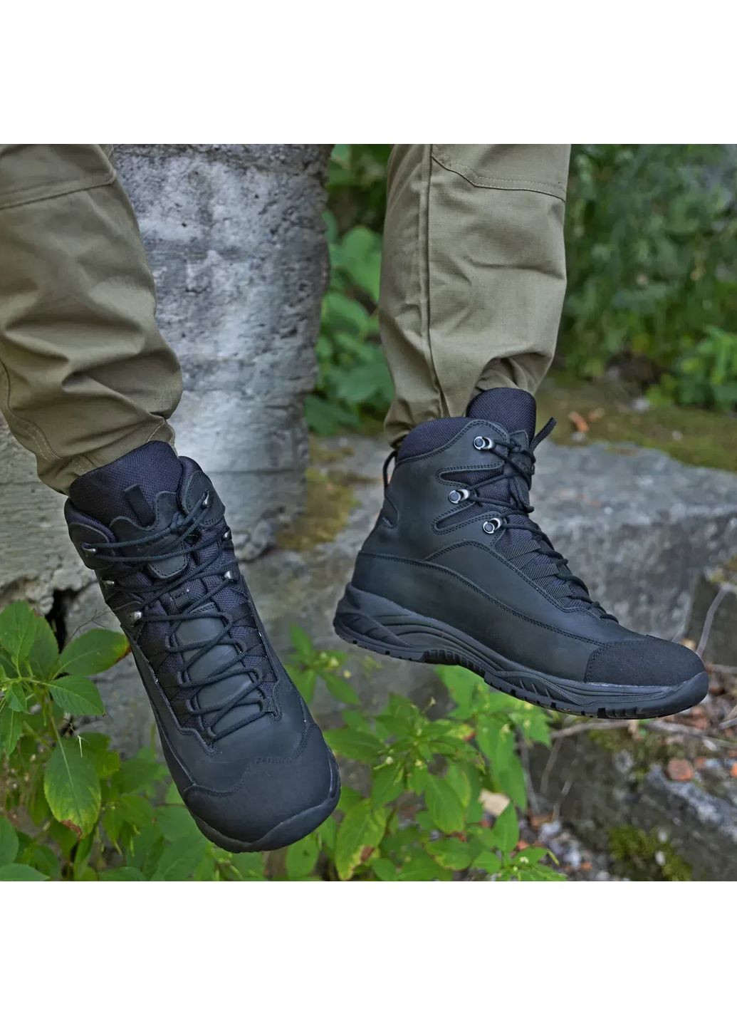 Военные Женские Демисезонные Берцы из Кожи. 36-46р Черные. Усиленная пятка и носок! STDF-2163 36 No Brand (349513275)