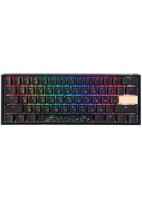 Клавіатура One 3 Mini Cherry MX Brown RGB Black UA механічна (DKON2161ST-BUAPXCLAWSC1) Ducky (371789682)