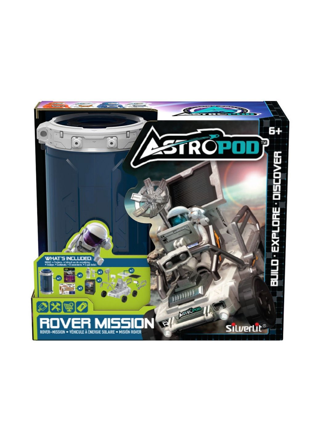 Игровой набор Миссия «Собери космический ровер» Astropod конструктор с фигуркой 15,9х17,78х8,26 см Silverlit (289459905)