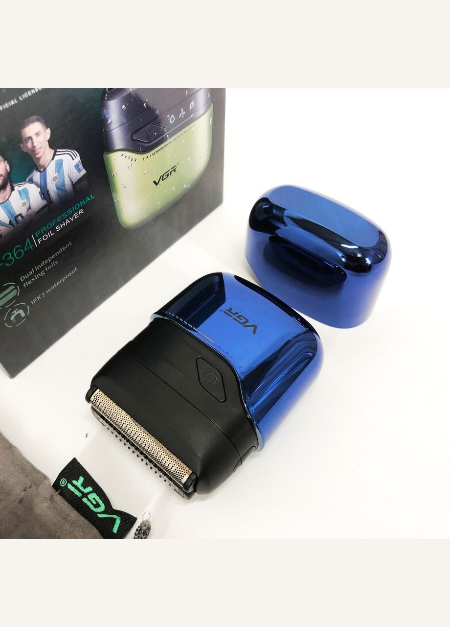 Електробритва V-364 BLUE шейвер VGR (364664343)