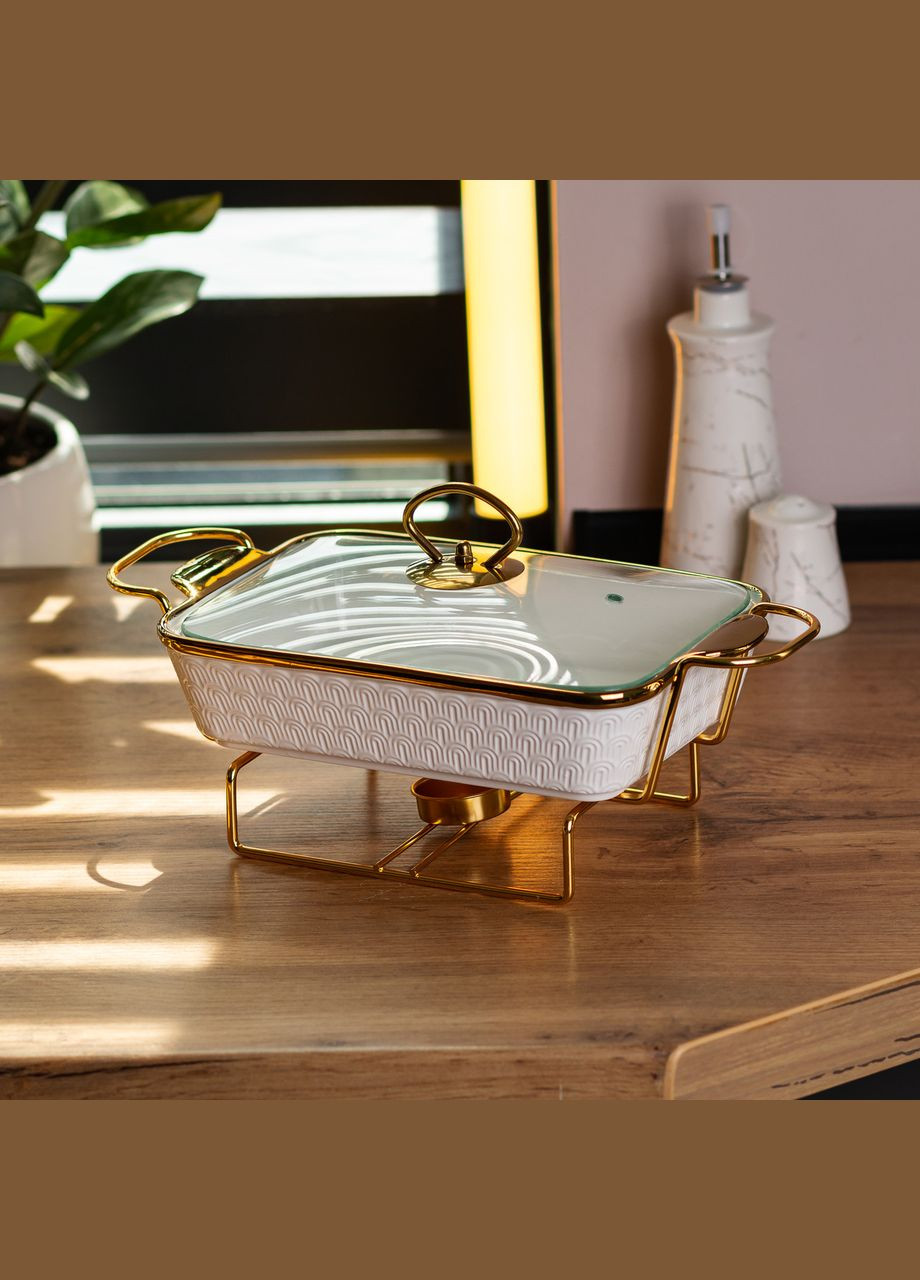 Мармитница керамическая прямоугольная 1 л Yiwu (315637058)