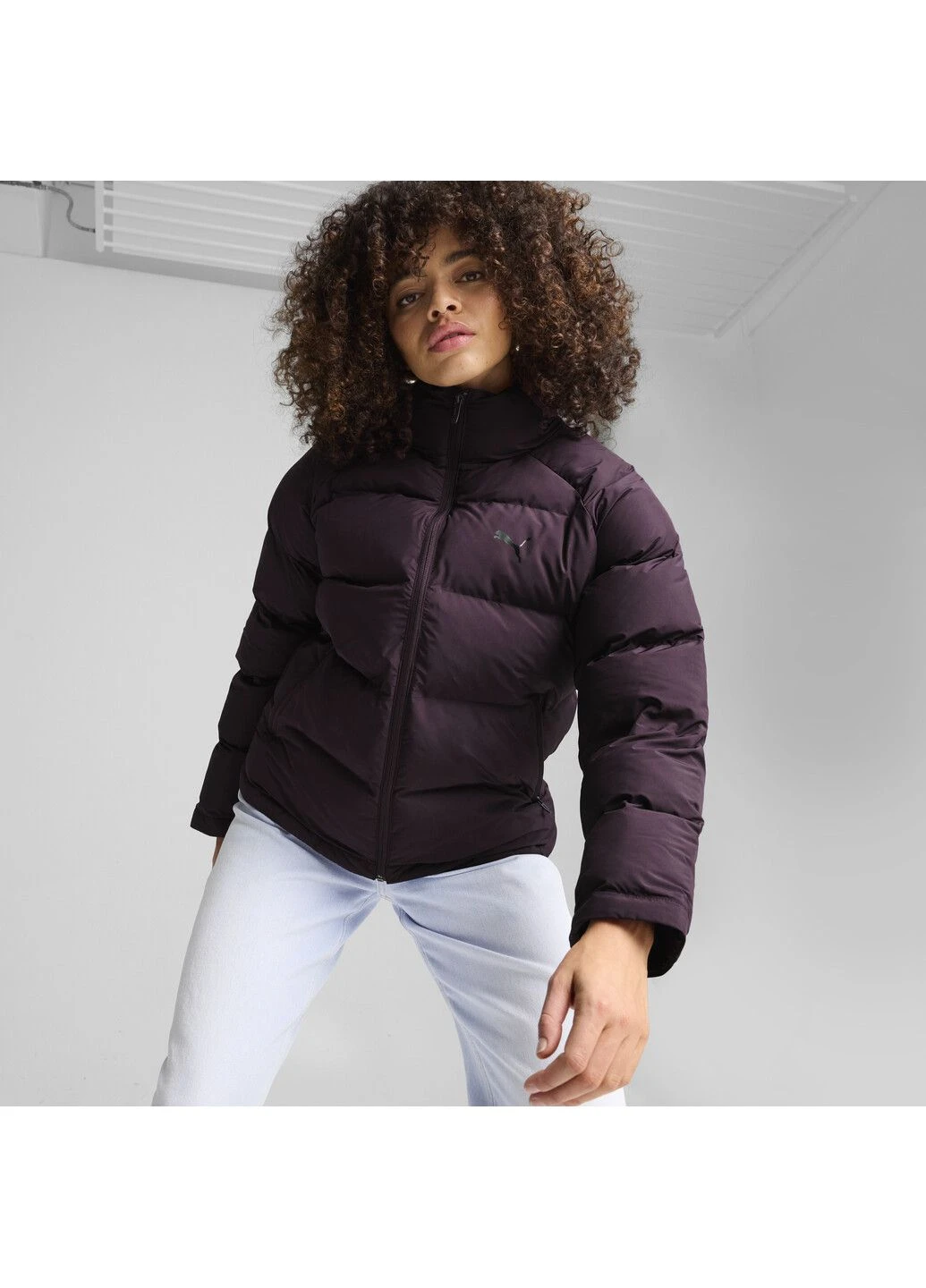 Фіолетова демісезонна куртка monomaterial jacket women Puma
