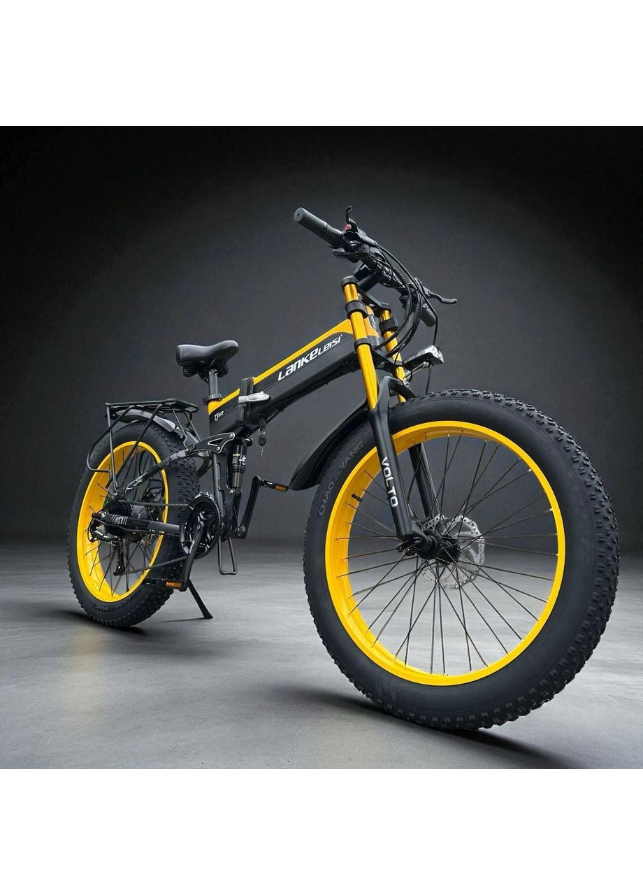 Електровелосипед Lankeleisi XT750 Plus 1000W 17.5Ah Алюмінієвий Жовтий VOLTO (351503896)