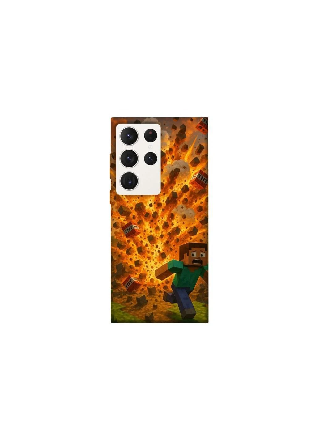 Чехол на Samsung Galaxy S23 Ultra Minecraft v7 Frontalka (380643380)