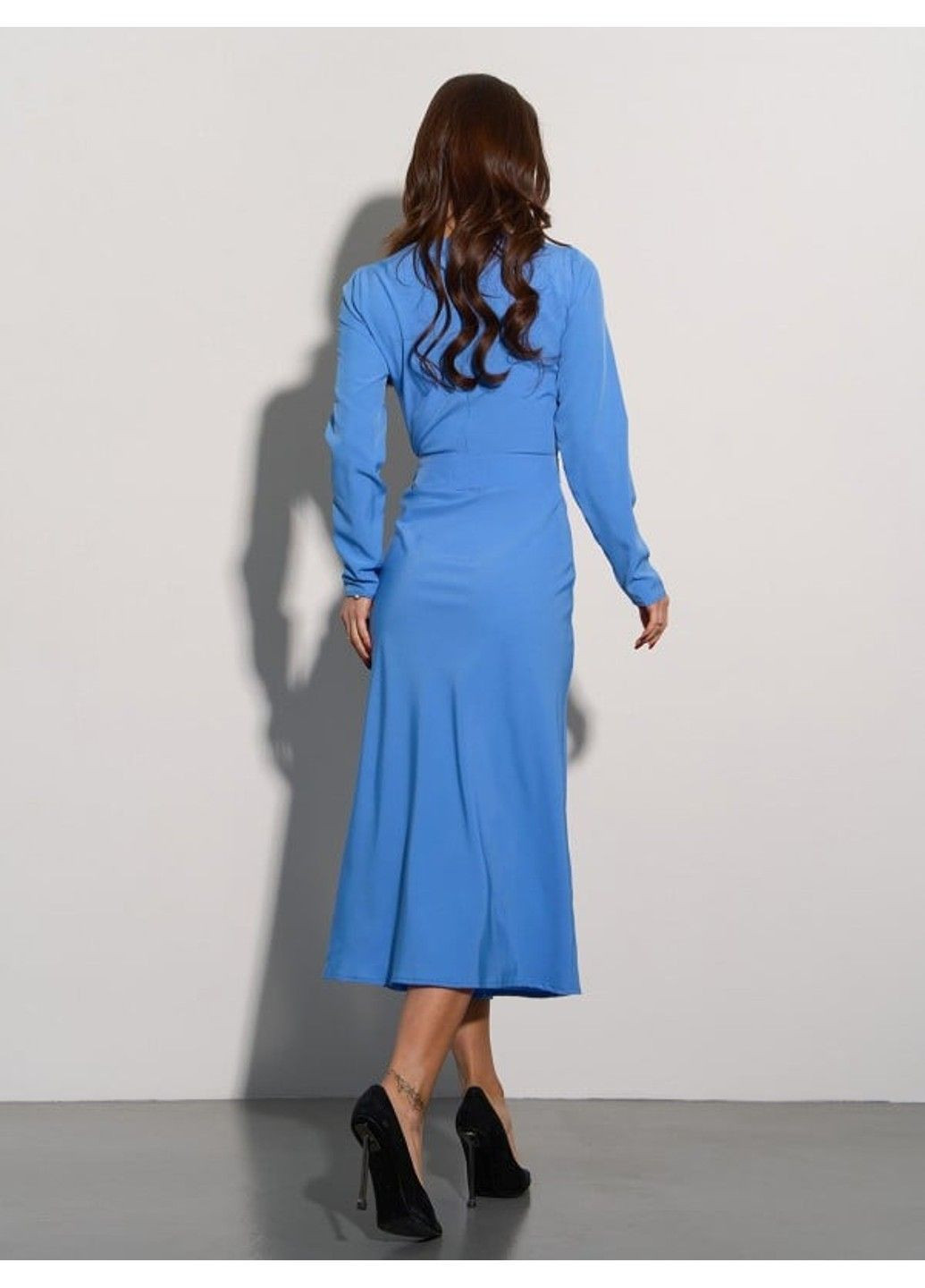 Голубое деловое платье issa pus 15014 голубой ISSA PLUS