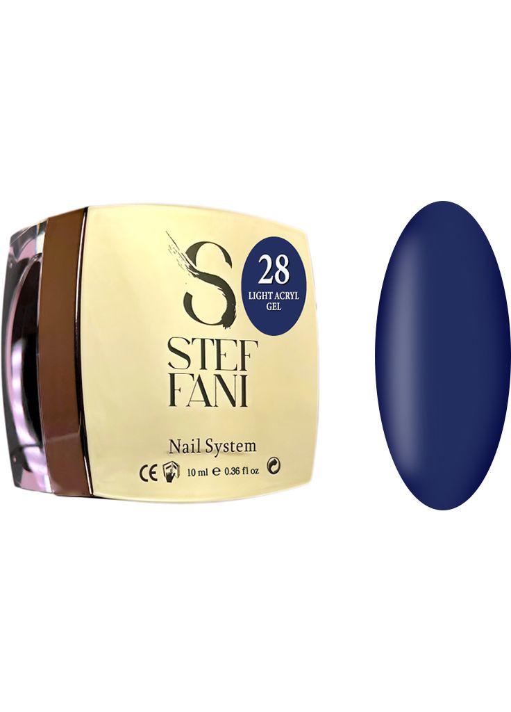 Жидкий гель для ногтей Light Acryl Gel 28, 10 мл Steffani (352169000)