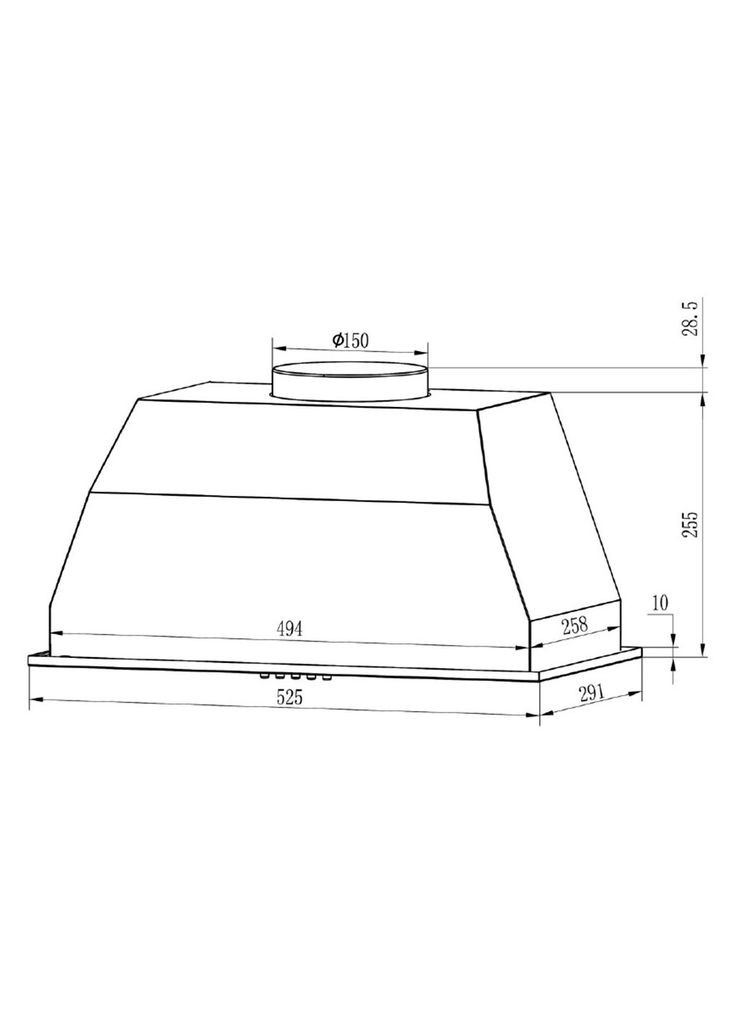 Вытяжка кухонная (m452395) Grunhelm GVC 020 I (369025545)