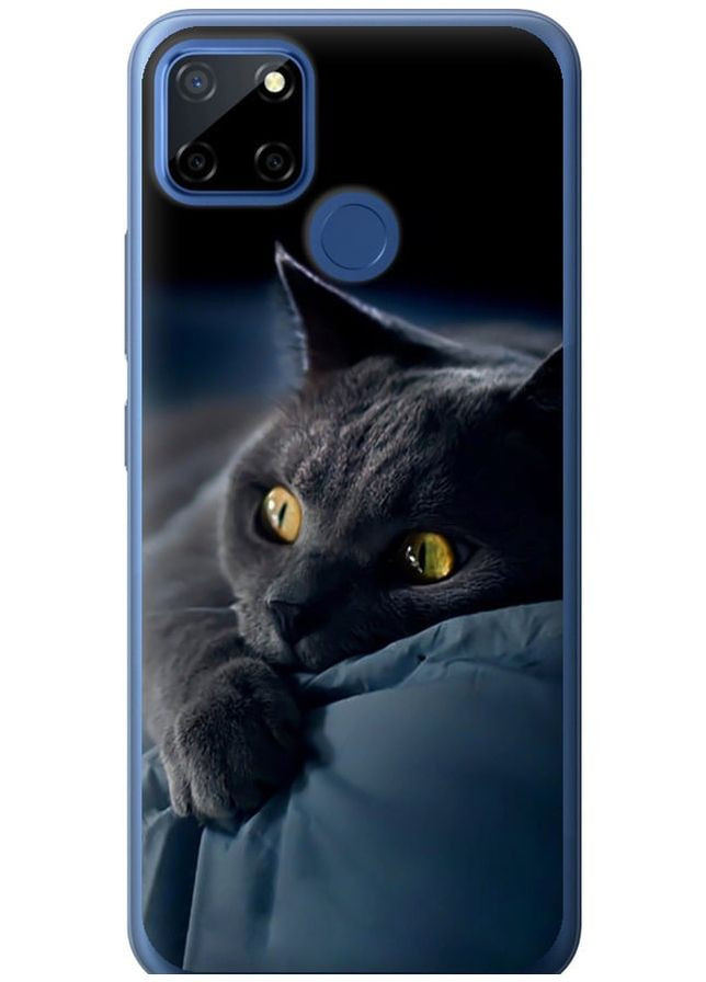 2D пластиковый чехол 'Дымчатый кот' для Endorphone Realme 7i (265226778)