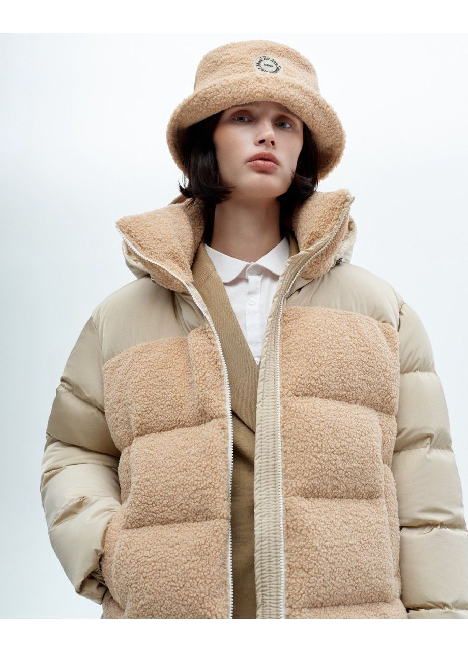 Бежевий зимній Пуховик Marchi