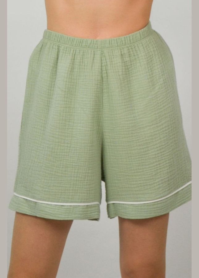 Пижамные шорты из хлопка Roksana 1424/11007 green (284742089)