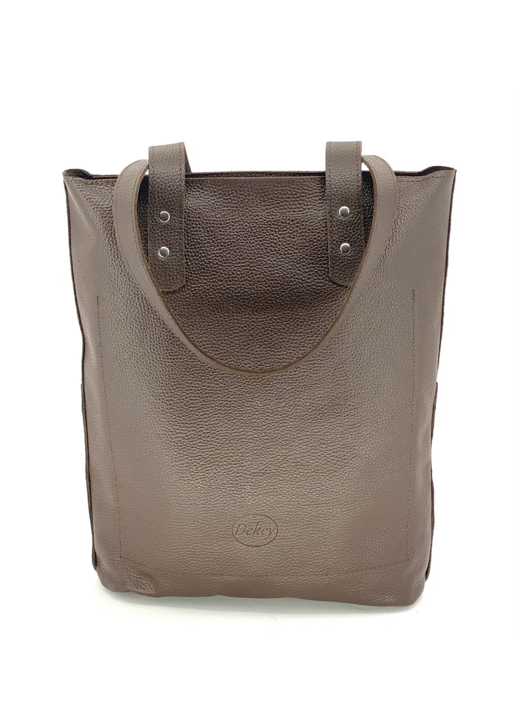Женская кожаная сумка Шопер Коричневый Dekey (332055226)