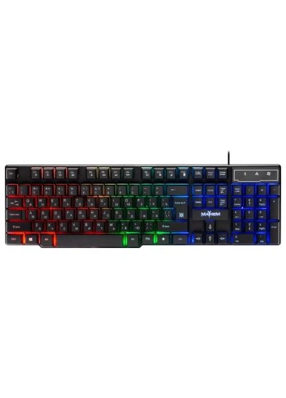 Клавіатура Mayhem Mayhem GK-360DL USB UA Black (45362) Defender (400750783)