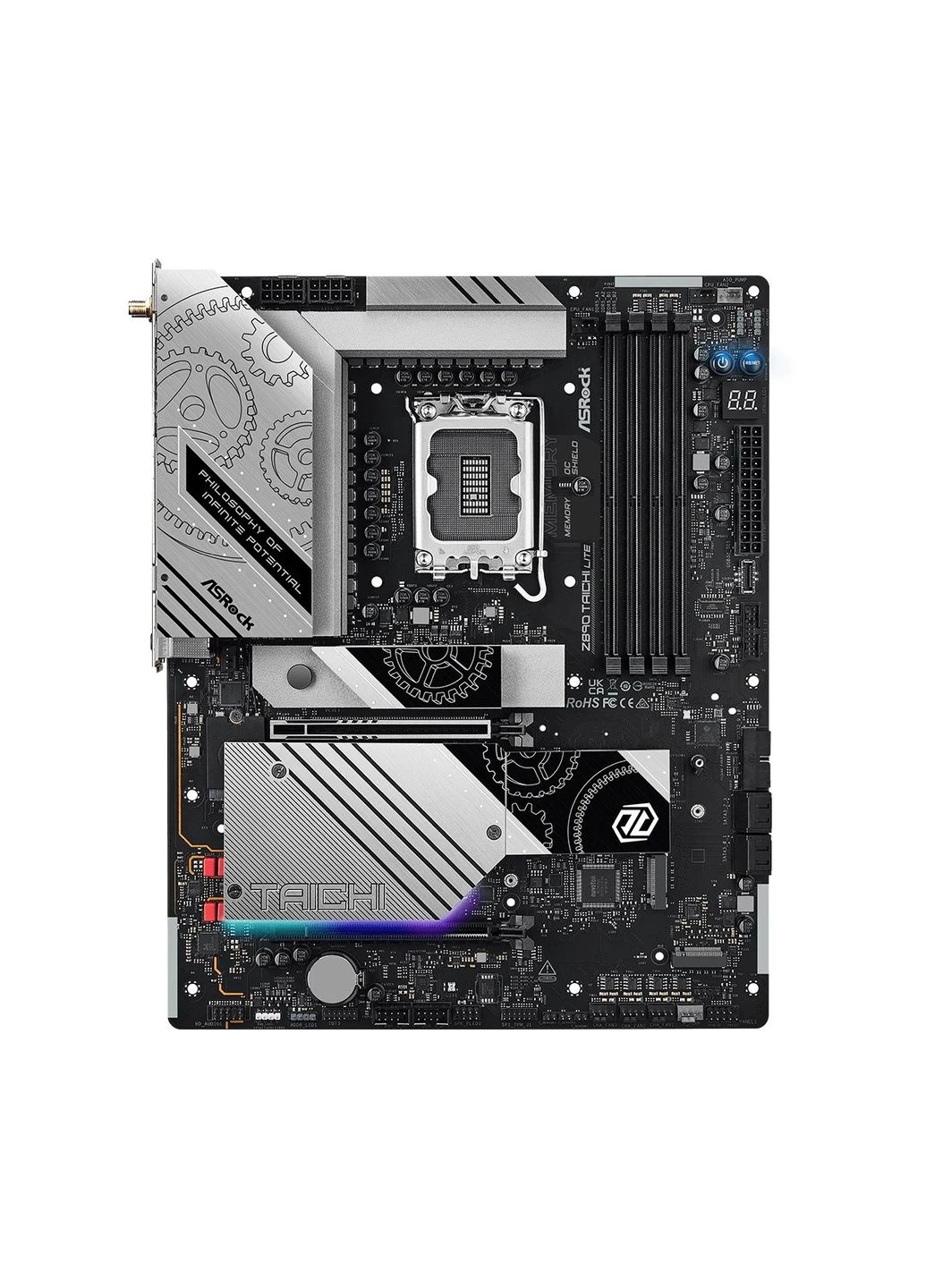 Материнська плата Z890 Taichi Lite Socket 1851, форм-фактор ATX, підтримка DDR5, Wi-Fi 7 ASRock (342401017)
