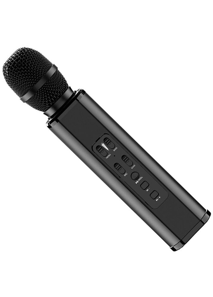 Караоке микрофон K6 Premium черный со стерео звуком Losso (327041705)