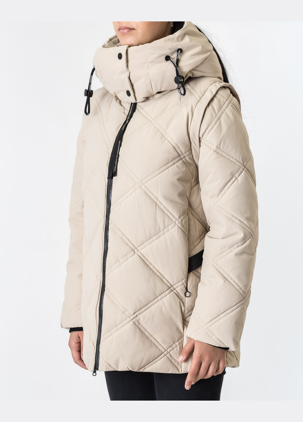 Бежевый зимний Пуховик Towmy