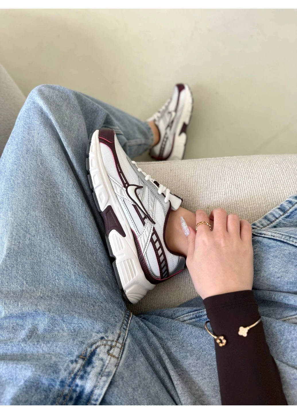 Белые демисезонные кроссовки мужские nike initiator white red burgundy найк инитиатор белые No Brand