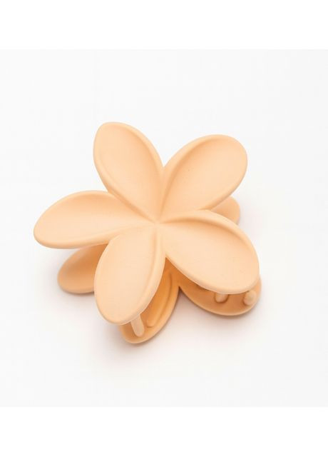Зажим для волос, заколка краб для волос, "Гавайский цветок", Peach Glow матовый Barbie (351504247)