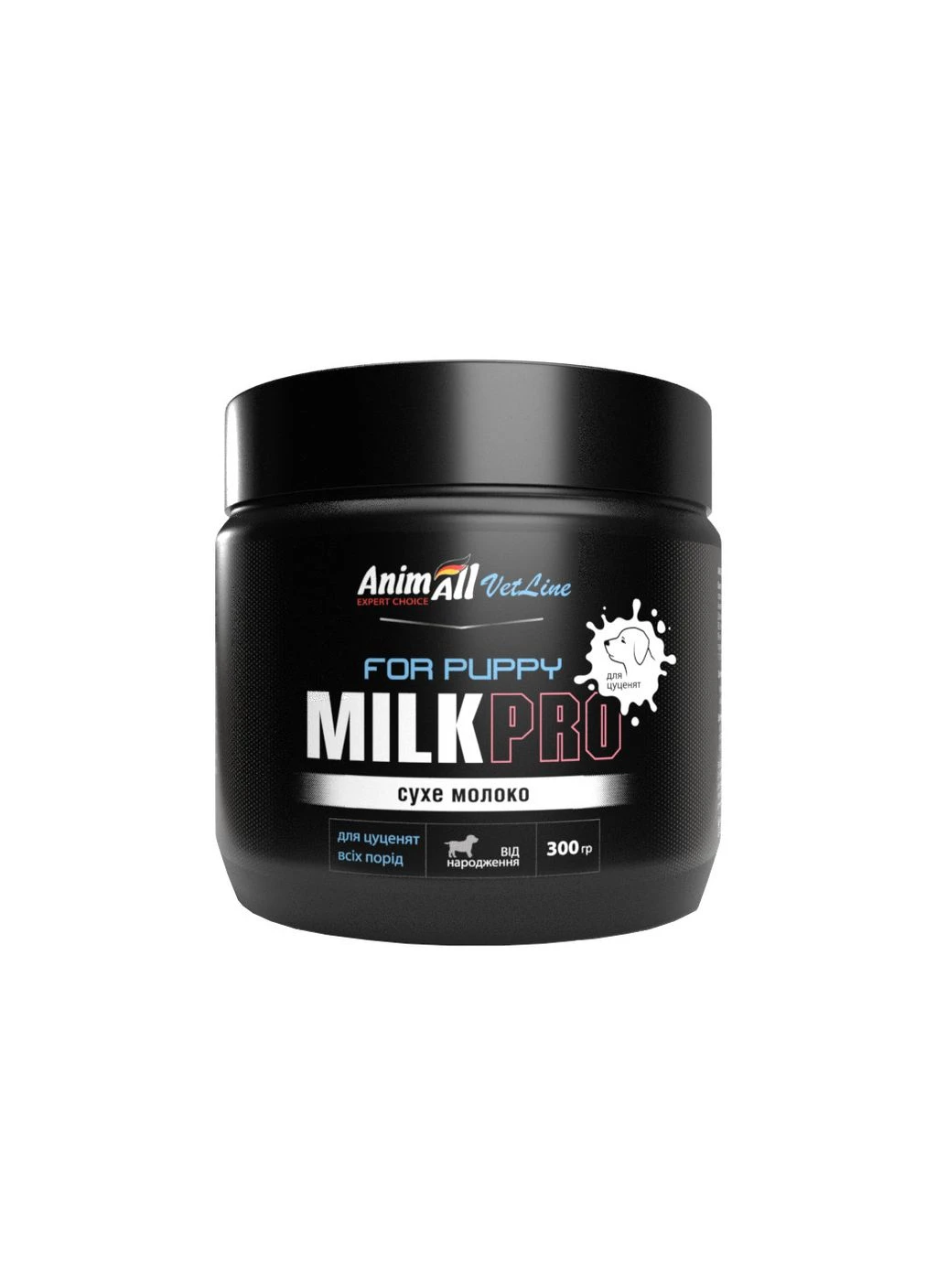 Сухое молоко VetLine Milk Pro For Puppy для щенков всех пород с рождения, 300 г AnimAll (379744656)