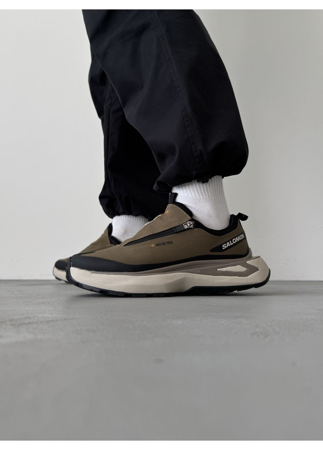 Комбіновані Осінні кросівки чоловічі salomon odyssey gore-tex olive саломон одісей No Brand