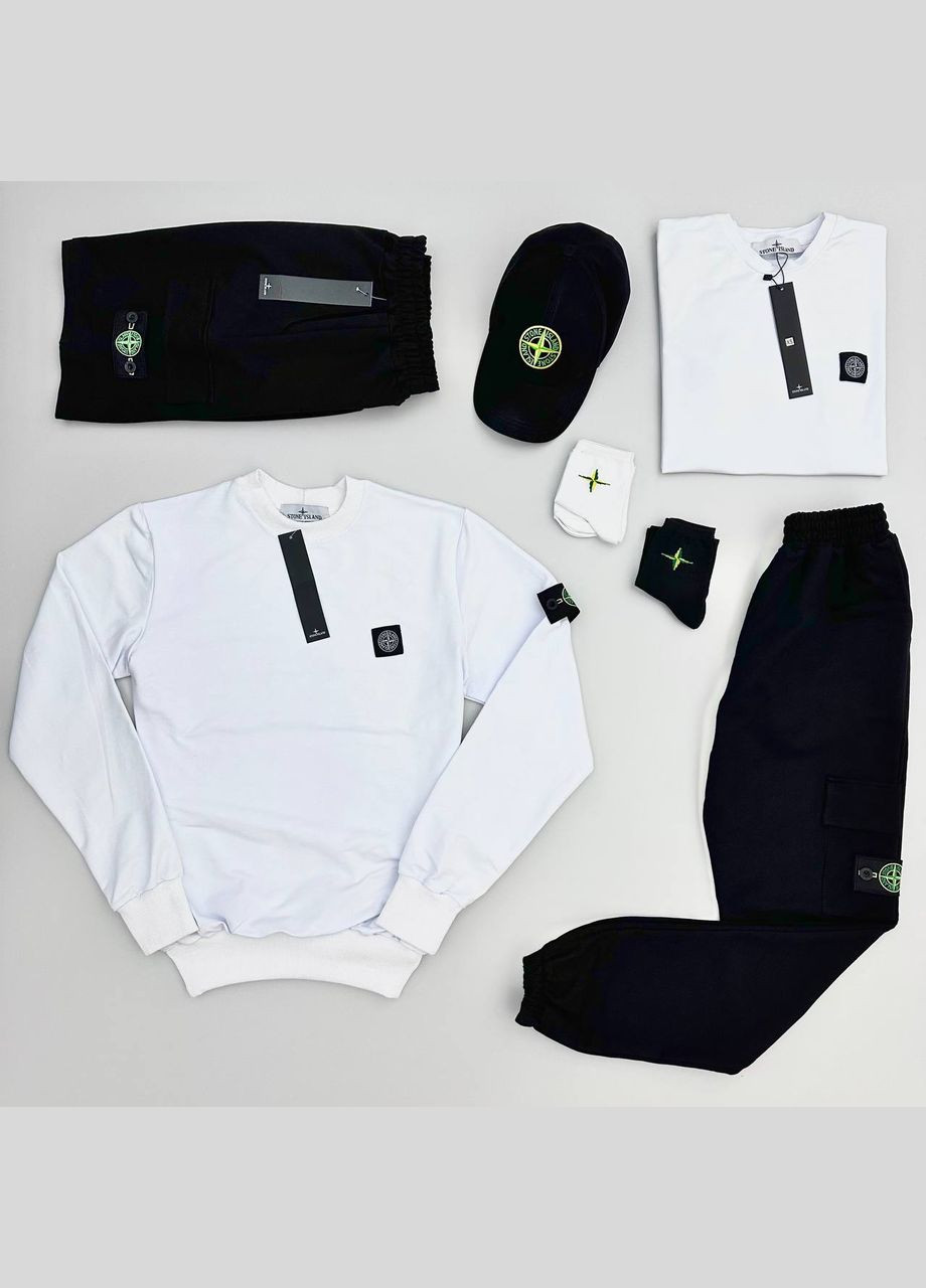 Набор 7в1 свитшот-штаны-футболка-шорты-кепка- 2 пары носка No Brand (299331447)