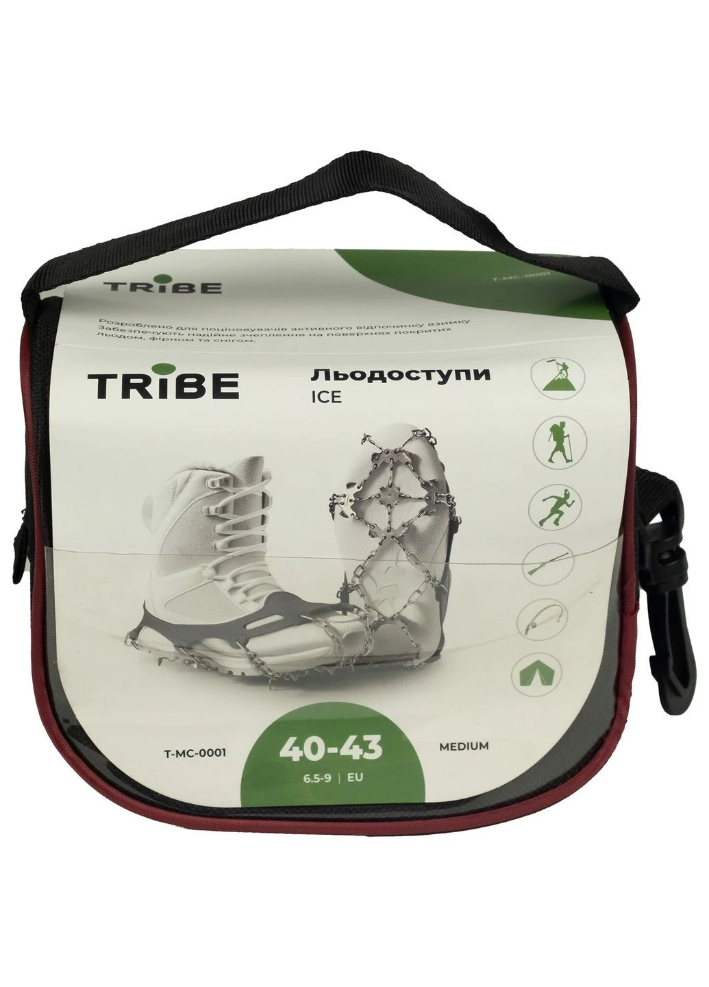Ледоступы Ice T-MC-0001-M-black (T-MC-0001-M-black) Tribe (395326979)